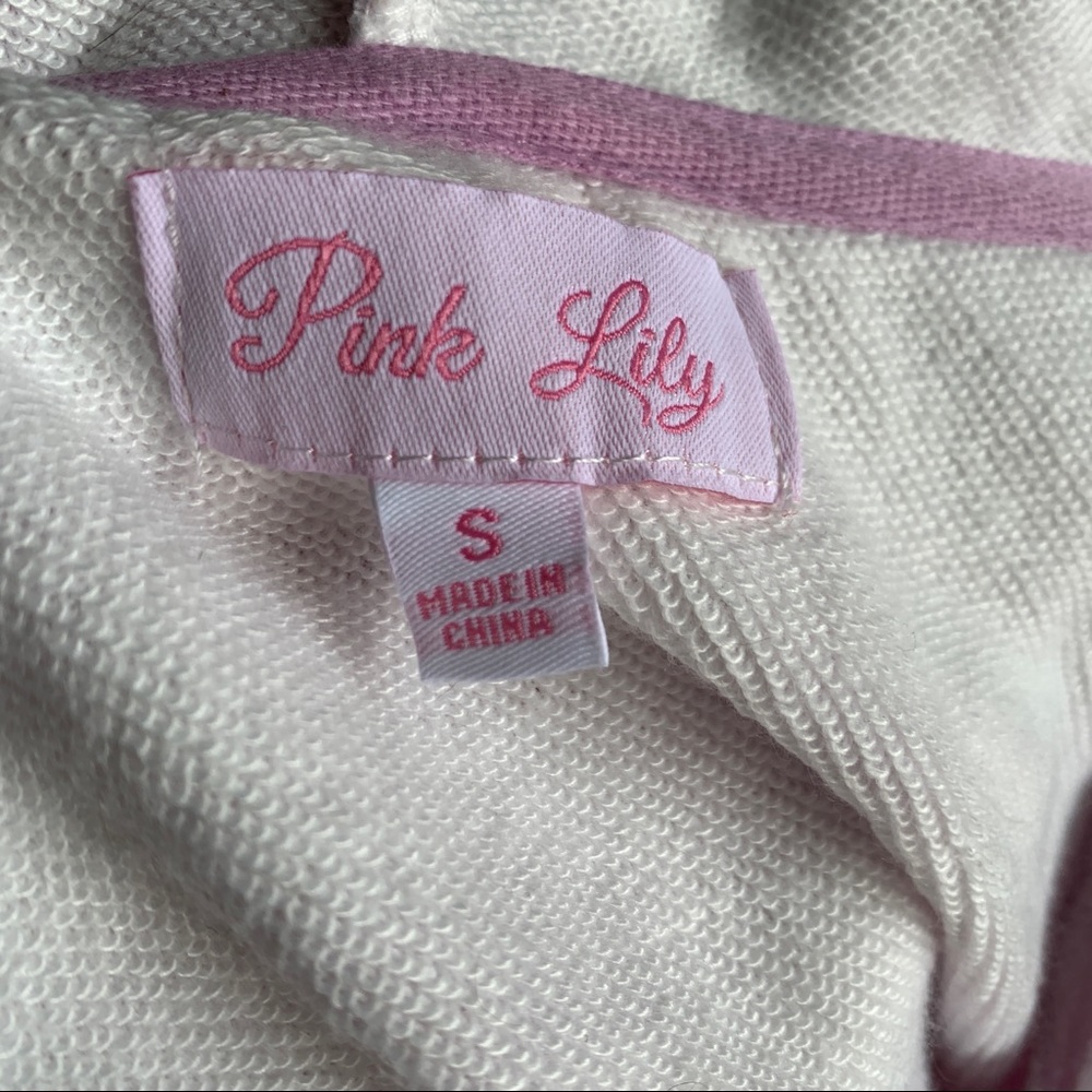 Pink Lily - Pink Tie-Dye Cropped Hoodie - Picture 3 of 3